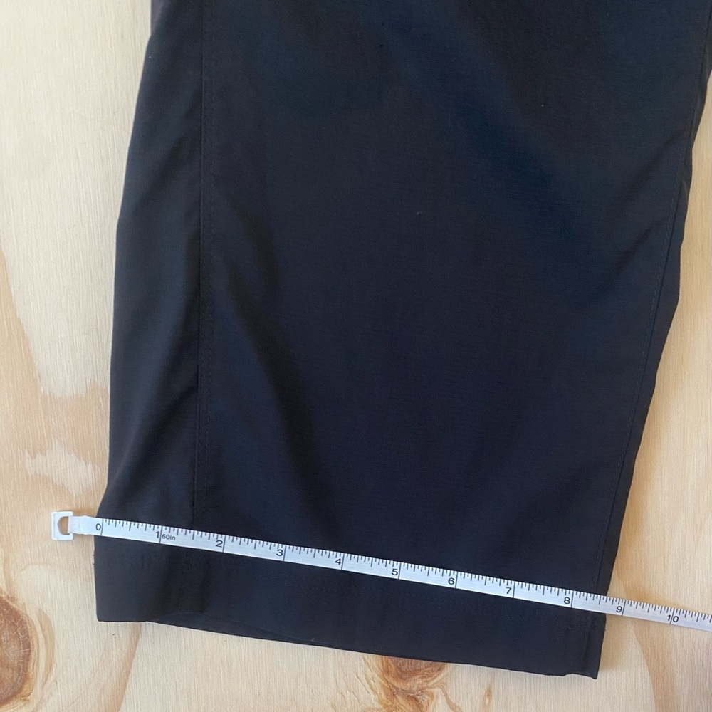 L.L. Bean Vista Trekking Pants Womens Sz 14 Petit Black Convertible Hiking - Picture 5 of 12